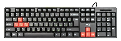 Изображение Клавиатура Dialog KS-030U (USB), (красный, черный)