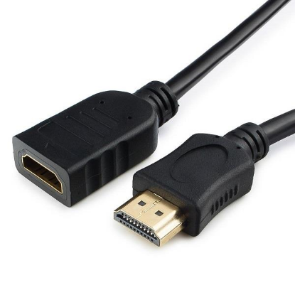 Изображение Удлинитель Cablexpert CC-HDMI4X-0.5M HDMI-HDMI (черный) (0,5 м)