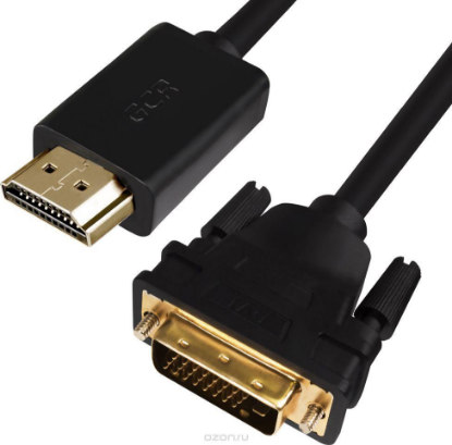 Изображение Кабель Greenconnect GCR-HD2DVI1-7.5m HDMI-DVI-D (черный) (7,5 м)