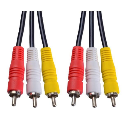 Изображение Кабель соединительный Perfeo R3102 RCA x3-RCA x3 (черный) (1 м)