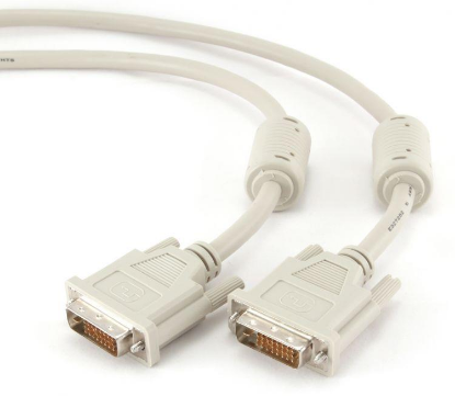 Изображение Кабель Cablexpert CC-DVI2-10 DVI-D-DVI-D (белый) (3 м)