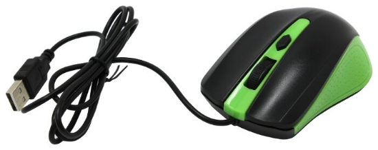Изображение Мышь SmartBuy ONE 352 зеленый, черный