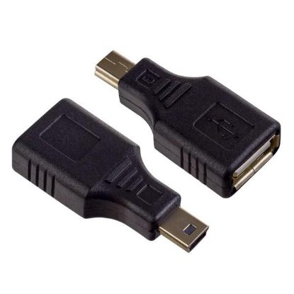 Изображение Переходник Perfeo A7016 USB 2.0 A mini USB 2.0 B черный