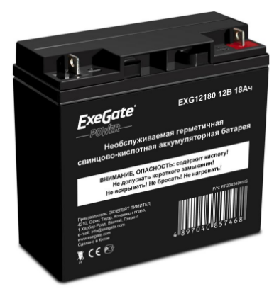 Изображение Аккумулятор для ИБП ExeGate EXG12180