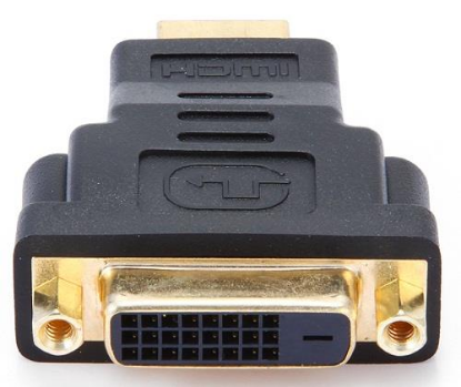 Изображение Переходник Gembird HDMI-DVI-D DVI-D-HDMI (черный) ()