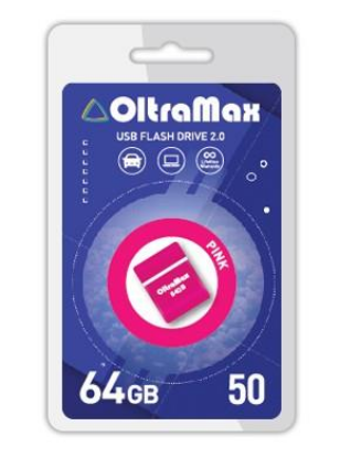 Изображение USB flash OltraMax 50,(USB 2.0/64 Гб)-розовый ()