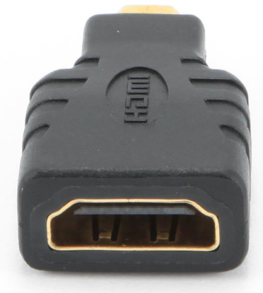 Изображение Переходник Gembird A-HDMI-FD micro HDMI-HDMI (черный) ()