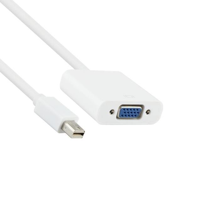 Изображение Переходник Telecom TA6070 mini DisplayPort-VGA (белый) (0,15 м)