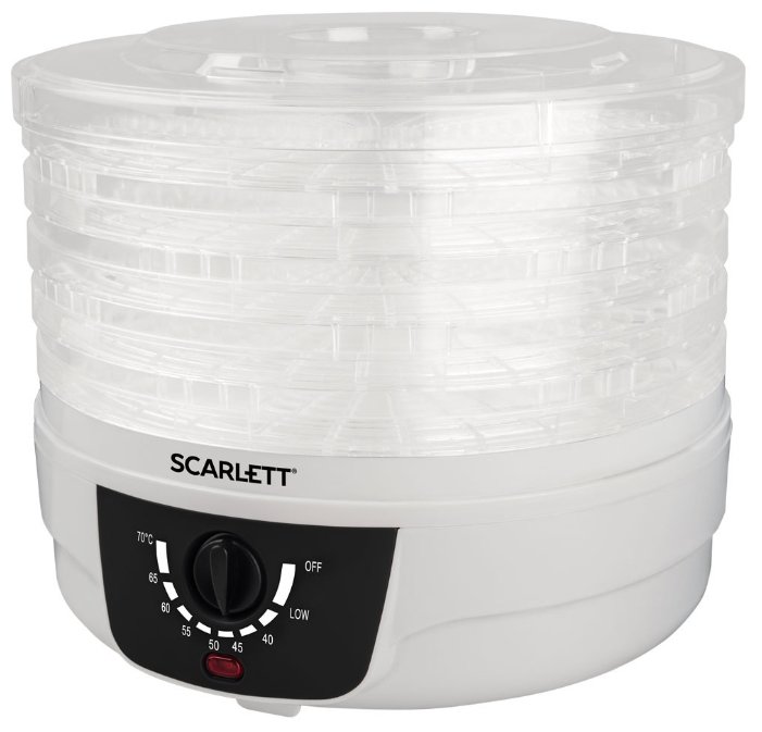 Изображение Сушилка для овощей Scarlett SC-FD421004 (поддонов 5 шт, 250 Вт , белый)