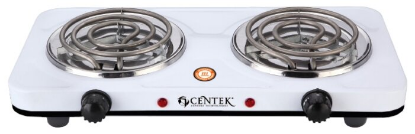 Изображение Плита настольная CENTEK CT-1509 (электрическая, эмаль, белый)