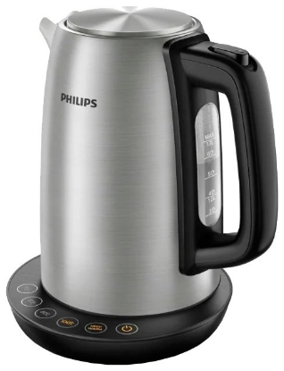 Изображение Электрический чайник Philips HD9359/90 (2200 Вт/1,7 л /металл/сталь)