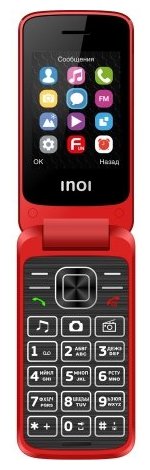 Изображение Мобильный телефон INOI 245R,красный
