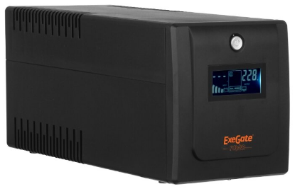 Изображение ИБП ExeGate Power Smart ULB-1000 LCD (интерактивный 600 Вт  ступенчатая аппроксимация синусоиды)