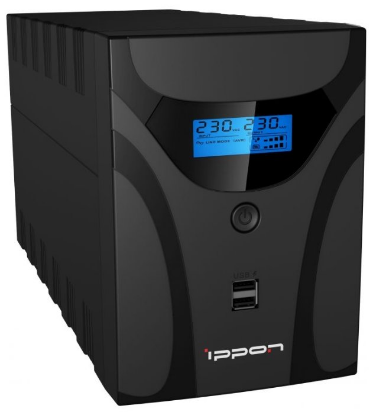 Изображение ИБП IPPON Smart Power Pro II Euro 1600 (интерактивный 960 Вт  ступенчатая аппроксимация синусоиды)