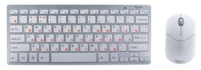 Изображение Комплект клавиатура и мышь Gembird KBS-7001 White USB
