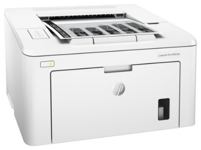 Изображение Принтер HP LaserJet Pro M203dn белый (A4, черно-белая, лазерная, 28 стр/мин)