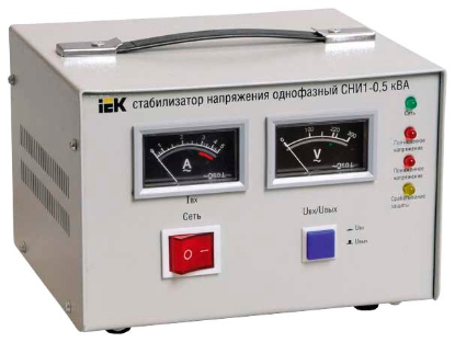 Изображение Стабилизатор IEK СНИ1-0.5 кВА (электромеханический 0,5 кВ·А )