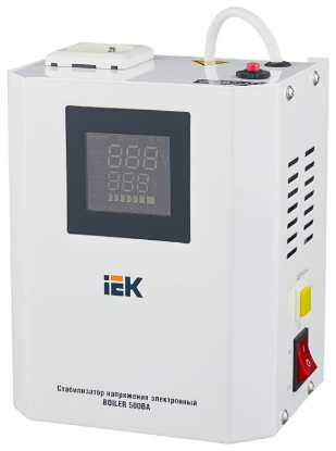Изображение Стабилизатор IEK Boiler 0.5 кВа IVS24-1-00500 (релейный 0,5 кВ·А )