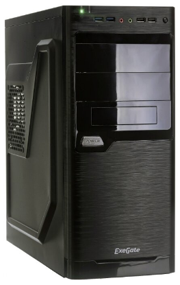 Изображение Корпус ExeGate XP-330U (mATX, ATX, черный, 350 Вт)/()