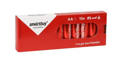 Изображение Батарейка SmartBuy LR6/10 box (SBBA-2A10BX) (AA (R6,316,LR6) 1,5 В  щелочная (алкалиновая))