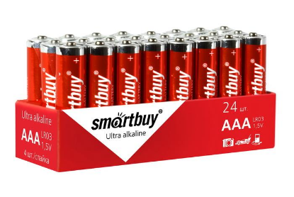 Изображение Батарейка SmartBuy LR03/4S (SBBA-3A24S) (AAA (R03,286,LR03) 1,5 В  щелочная (алкалиновая))