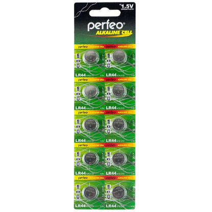 Изображение Батарейка Perfeo LR44-10BL ALKALINE (LR44 (LR1154,V13GA,AG13,G13) 1,5 В  щелочная (алкалиновая))