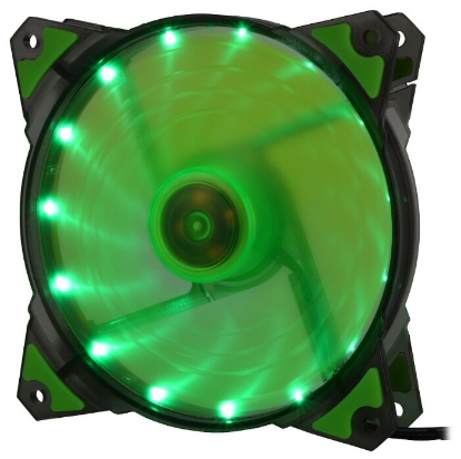 Изображение Вентилятор Crown CMCF-12025S-1222 зеленый (1650 об/мин , 120x120x25 мм,3-pin)