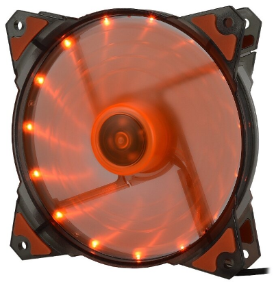 Изображение Вентилятор Crown CMCF-12025S-1223 оранжевый (1650 об/мин , 120x120x25 мм,3-pin)