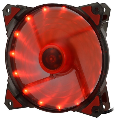 Изображение Вентилятор Crown CMCF-12025S-1220 красный (1650 об/мин , 120x120x25 мм,3-pin)