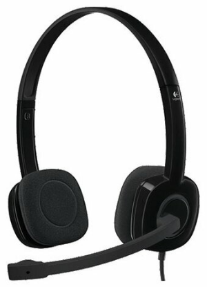 Изображение Компьютерная гарнитура Logitech Stereo Headset H151 черный (с проводом, накладные)