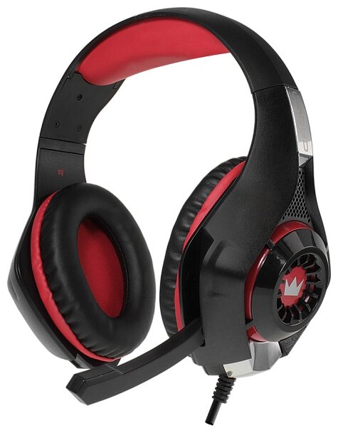 Изображение Компьютерная гарнитура Crown CMGH-102T оранжевый (с проводом, полноразмерные)