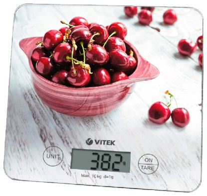 Изображение Весы кухонные VITEK VT-8002 (красный, серый)