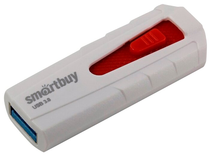 Изображение USB flash SmartBuy Iron,(USB 3.0/16 Гб)-белый, красный ()