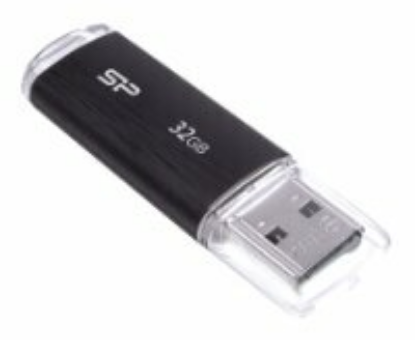 Изображение USB flash Silicon Power Ultima U02,(USB 2.0/32 Гб)-черный (SP032GBUF2U02V1K)