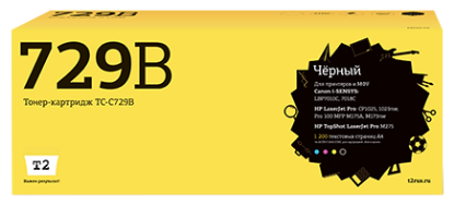 Изображение Картридж T2 TC-C729BK с чипом