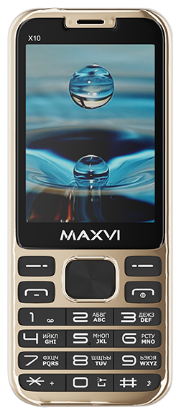 Изображение Мобильный телефон MAXVI X10,золотистый