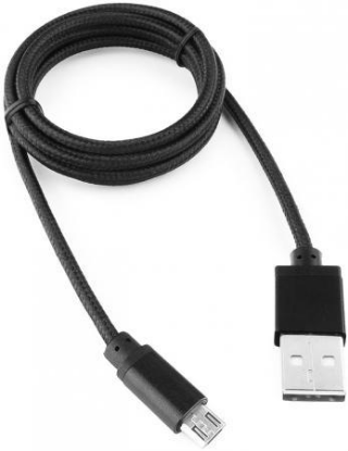 Изображение Кабель соединительный Cablexpert CC-mUSB2bk1m USB 2.0 A Micro USB 2.0 B черный 1 м