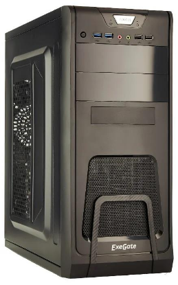 Изображение Корпус ExeGate CP-603 (mATX, ATX, черный, без БП)/()