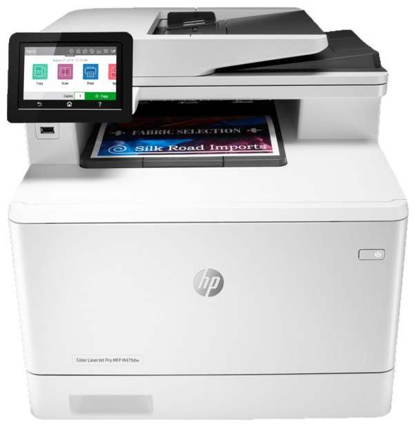 Изображение МФУ HP Color LaserJet Pro MFP M479dw (настольный средний офис)