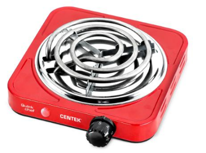 Изображение Плита настольная CENTEK CT-1508 (электрическая, эмаль, красный)