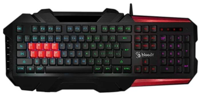 Изображение Клавиатура A4Tech B3590R (USB), (красный, черный)