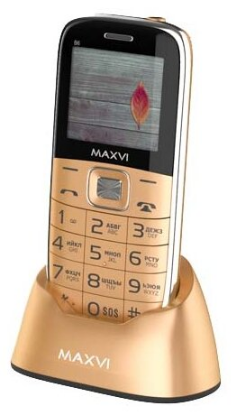 Изображение Мобильный телефон MAXVI B6,золотистый