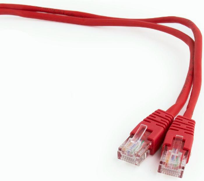 Изображение Патч-корд Cablexpert PP12-1M/R (1 м,UTP,5e,красный)