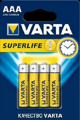 Изображение Батарейка Varta R03 AAA BL4 SUPER LIFE HEAVY DUTY (AAA (R03,286,LR03) 1,5 В  )