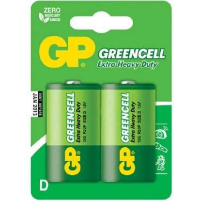 Изображение Батарейка GP 13G-2CR2 (D (R20,LR20,А373) 1,5 В  солевая)