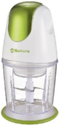 Изображение Измельчитель Sakura SA-6232GR-2 (0,6 л /400 Вт /белый, зеленый)