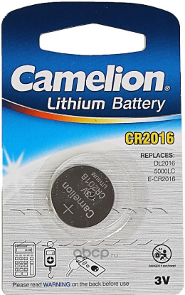 Изображение Батарейка Camelion CR2016-BP1 (CR2016 (5000LC) 3 В  Lithium)