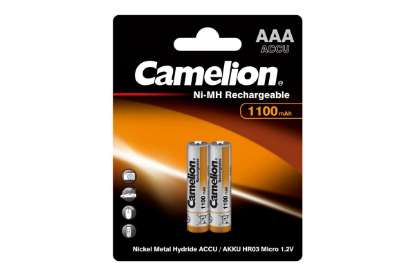 Изображение Аккумулятор Camelion NH-AAA1100BP2 (AAA (R03,286,LR03) 1,2 В 1100 мА*час Ni-Mh)