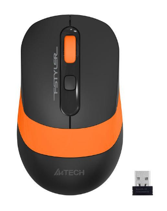 Изображение Мышь A4Tech Fstyler FG10 оранжевый, черный