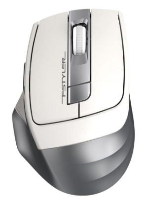 Изображение Мышь A4Tech Fstyler FG35 серебристый, белый